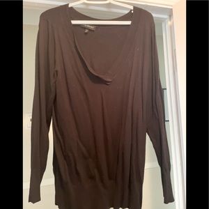 Black V neck Sweater from Lane Bryant